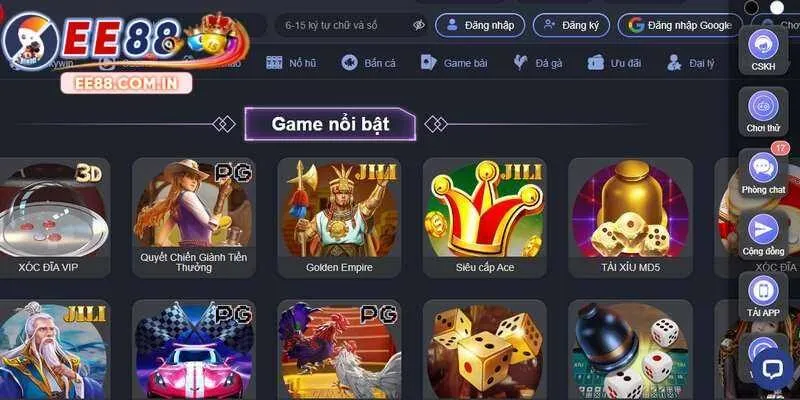 đăng nhập ee88