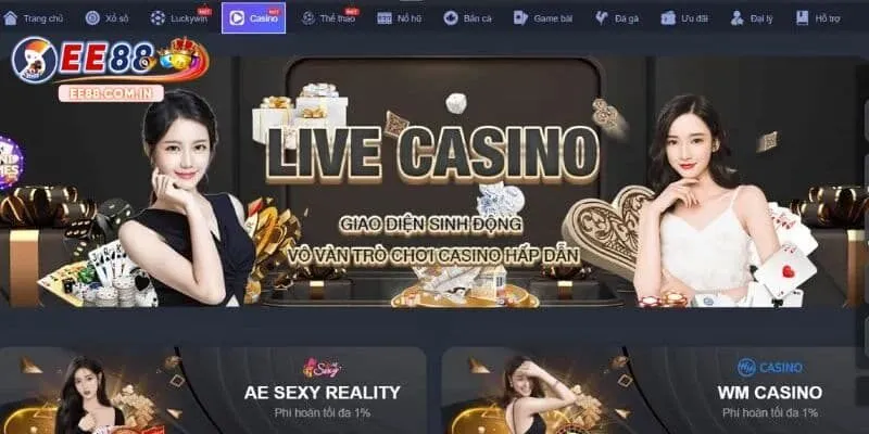 Những sản phẩm giải trí hot nhất của nhà cái EE88